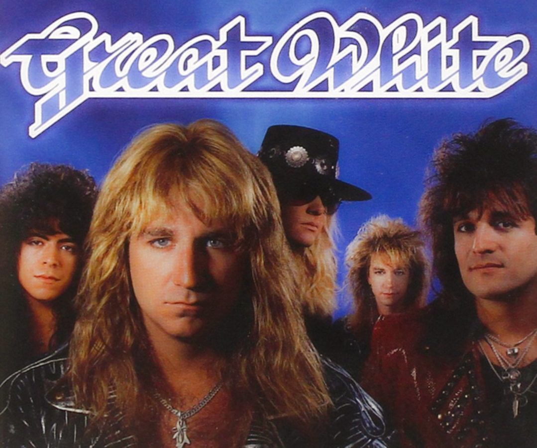 Группа белые волосы. Группа great White. Great White 1984. Группа great White альбомы. Great White 1984 great White.