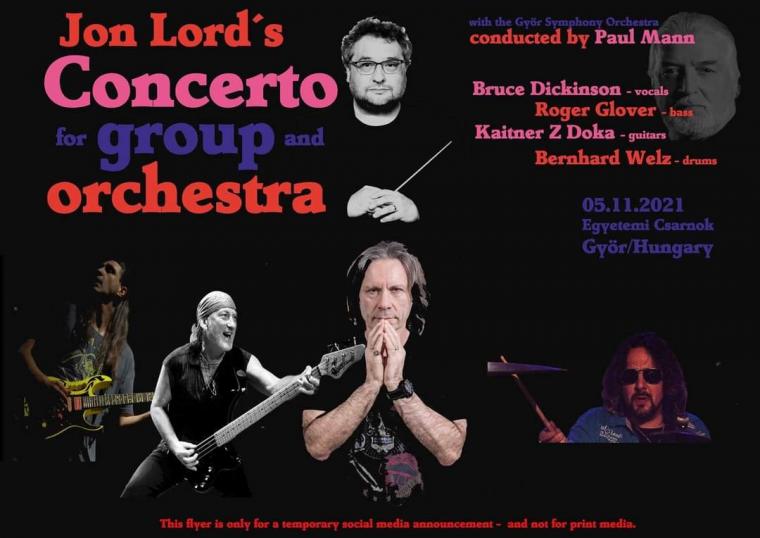 IRON MAIDEN FRONTMAN BRUCE DICKINSON, DEEP PURPLE BASSIST ROGER GLOVER PERFORM JON LORD’S CONCERTO FOR GROUP AND ORCHESTRA IN HUNGARY (VIDEO)