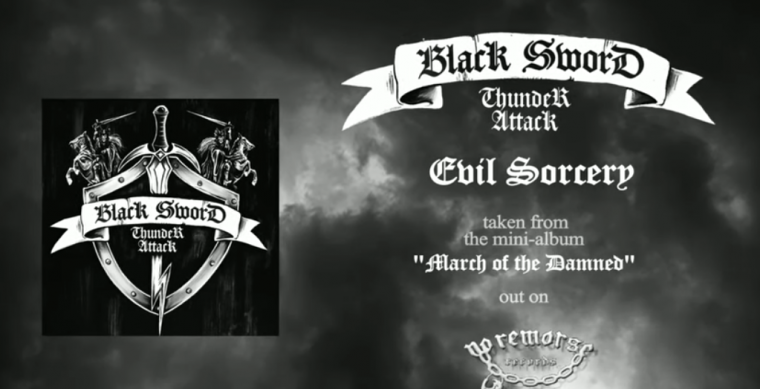 BLACK SWORD THUNDER ATTACK'S official release through NO REMORSE RECORDS 